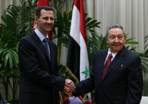 Los presidentes Bashar al-Assad (Syria) y Raul Castro (Cuba). Foto: Cubadebate.cu