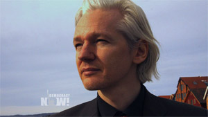 Julian Assange. Foto: Democracy Now.