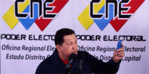 Hugo Chávez ganó las elecciones en Venezuela el 7 de octubre con 55% del voto. Foto: www.presidencia.gob.ve