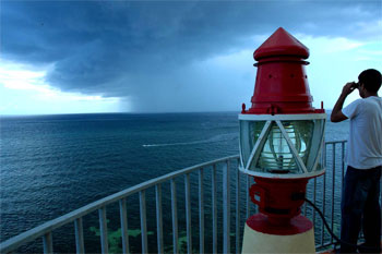 Mirando al norte desde el Cabo San Antonio, Cuba. Foto:Caridad