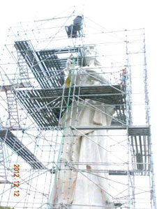 El Cristo de La Habana se encuentra en restauración.
