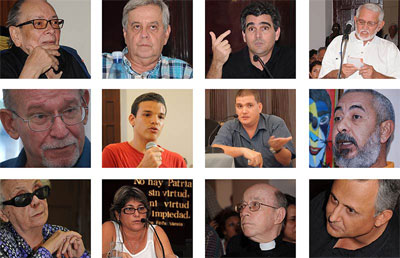 Intelectuales de diferentes edades y tendencias políticas debaten hoy sobre el futuro de Cuba. Foto: Raquel Pérez