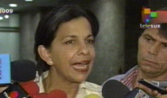 Honduran Foreign Minister Patricia Rodas Honduran Foreign Minister Patricia Rodas, photo: TeleSur