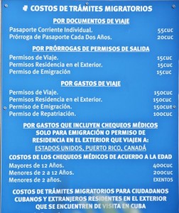 The paperwork to leave Cuba is around $ 400. Photo: Raquel Perez