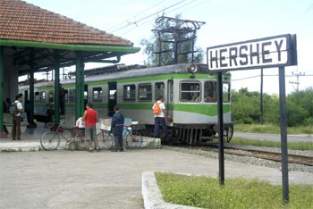 Cuba's only electric train.