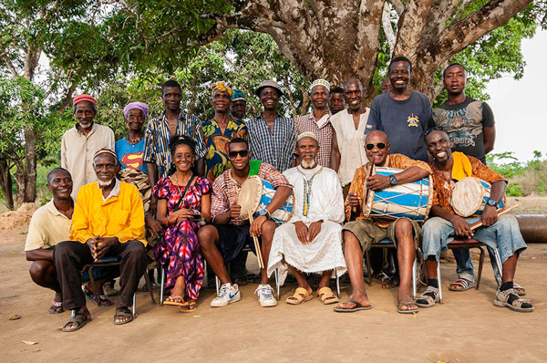 When the Cubans visited Mukpangumba. Alfredo Duquense front row far right.