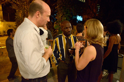British Embassador to Cuba, Tim Cole, and They Are We protagonist Alfredo Duquense.